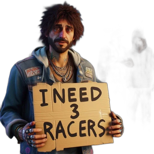 jacket, face, concept art, bearded, man, denim, stands, city transparent PNG cut-out
