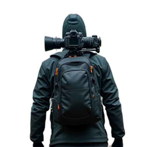 jacket, staff, weapon, face, 3d render, photorealistic, concept art, cyberpunk transparent PNG cut-out