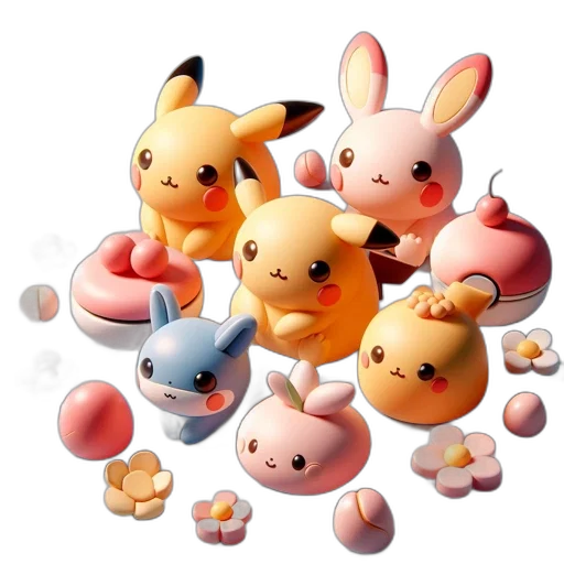 animal, 3d render, concept art, pixel art, photorealistic, pastel, golden, monochrome transparent PNG cut-out