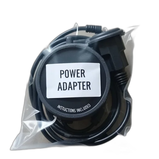 weapon, black, gray, corded, power, adapter, packaged, clear transparent PNG cut-out