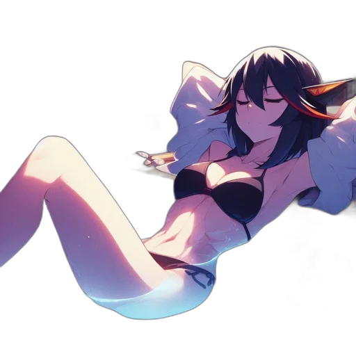 creature, weapon, watercolor, concept art, anime, pixel art, underwater, neon lights transparent PNG cut-out