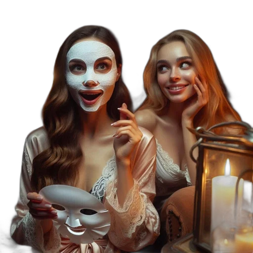 mask, jewelry, face, concept art, photorealistic, fantasy art, oil painting, underwater transparent PNG cut-out