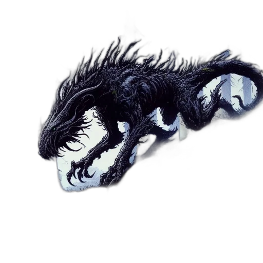 dragon, creature, animal, mask, concept art, fantasy art, 3d render, photorealistic transparent PNG cut-out