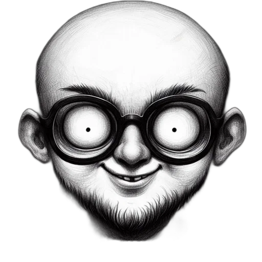 face, staff, mask, robot, cartoon, comic book art, concept art, pencil sketch transparent PNG cut-out