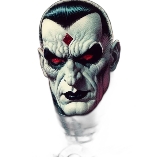 mask, face, creature, concept art, comic book art, fantasy art, photorealistic, red transparent PNG cut-out