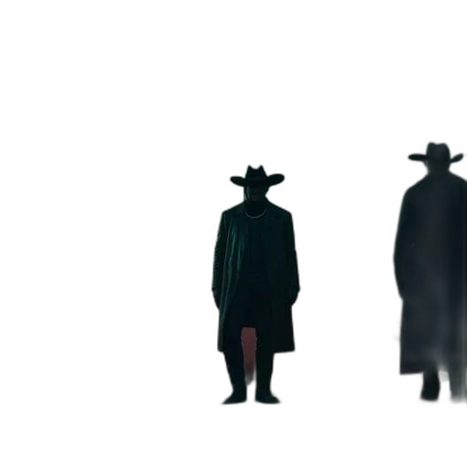 hat, mask, jacket, umbrella, concept art, 3d render, pixel art, comic book art transparent PNG cut-out