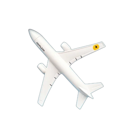 weapon, staff, animal, 3d render, photorealistic, concept art, white, airplane transparent PNG cut-out