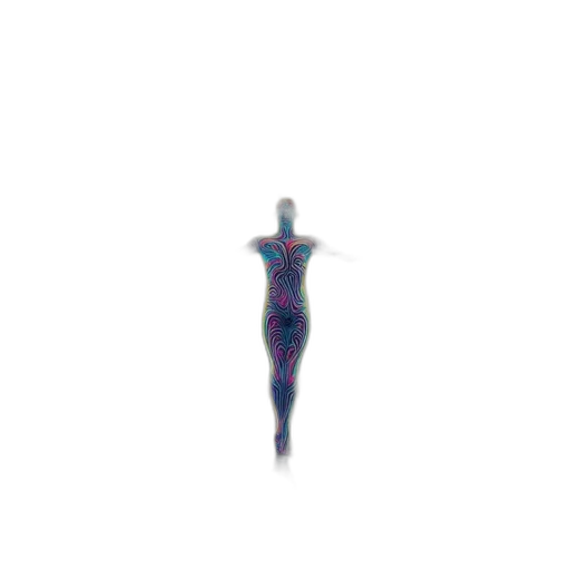 robot, creature, dress, face, pixel art, 3d render, concept art, vaporwave transparent PNG cut-out