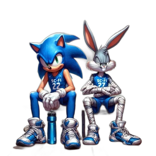 robot, concept art, 3d render, pixel art, comic book art, blue, image, sonic transparent PNG cut-out