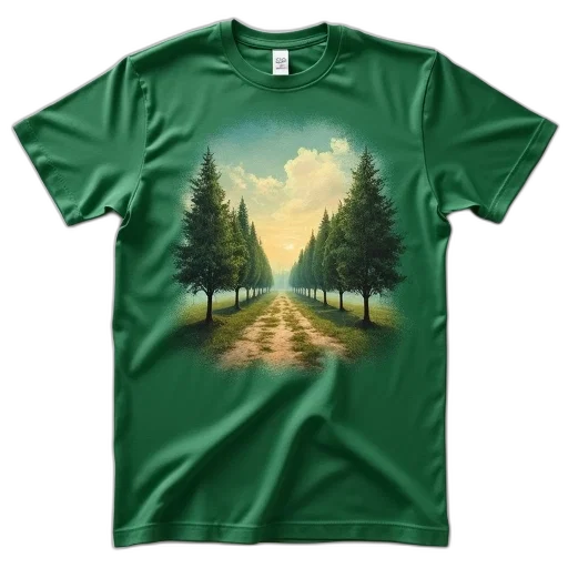 tree, 3d render, fantasy art, concept art, pixel art, forest, sunset, fog transparent PNG cut-out