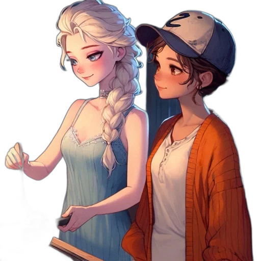 dress, hat, staff, crown, concept art, pixel art, fantasy art, anime transparent PNG cut-out
