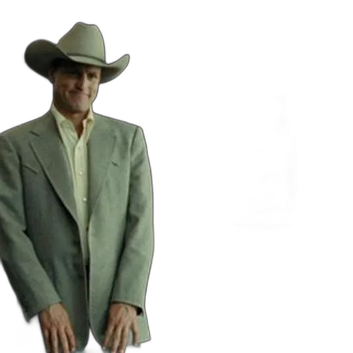 jacket, hat, 3d render, man, cowboy, suit, stands, confidently transparent PNG cut-out