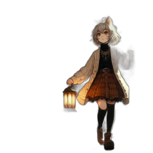 dress, staff, jacket, mask, pixel art, concept art, 3d render, fantasy art transparent PNG cut-out