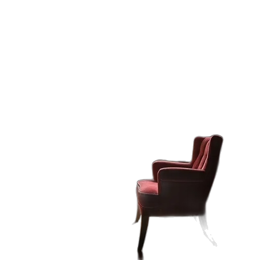 furniture, hair, staff, shoes, 3d render, concept art, photorealistic, red transparent PNG cut-out