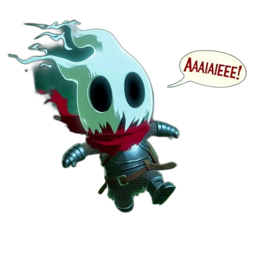 creature, robot, mask, staff, concept art, 3d render, pixel art, comic book art transparent PNG cut-out