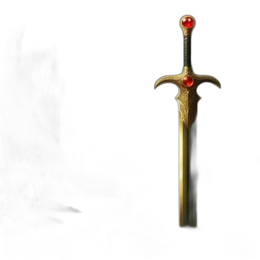 sword, staff, weapon, jewelry, 3d render, concept art, fantasy art, photorealistic transparent PNG cut-out