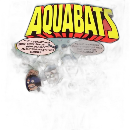 comic book art, concept art, cartoon, underwater, comic, book, cover, aquabats transparent PNG cut-out