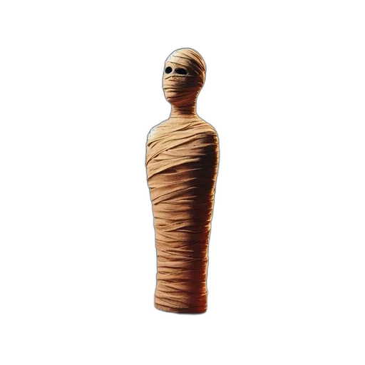 dress, bottle, hair, mask, 3d render, concept art, earth tones, dimly transparent PNG cut-out