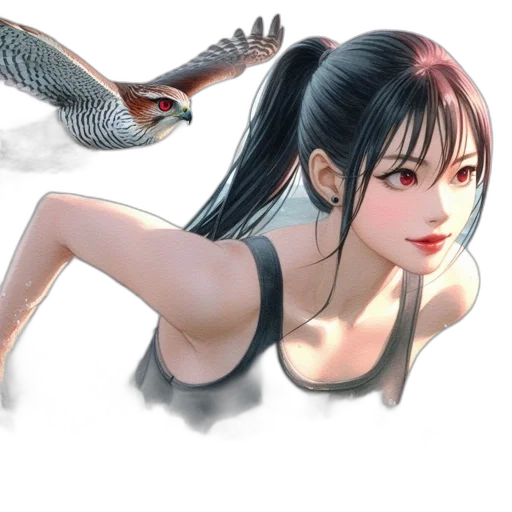 animal, fantasy art, photorealistic, concept art, 3d render, still, image, water transparent PNG cut-out