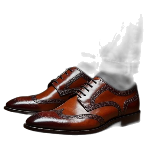 shoes, photorealistic, 3d render, pair transparent PNG cut-out