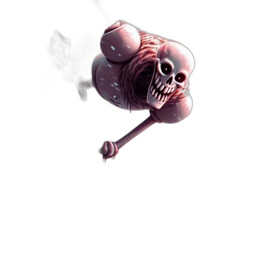 staff, creature, weapon, robot, concept art, 3d render, photorealistic, pixel art transparent PNG cut-out