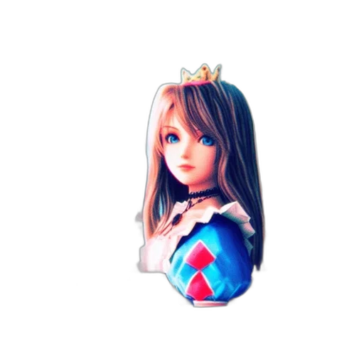 crown, robot, dress, staff, 3d render, pixel art, anime, fantasy art transparent PNG cut-out