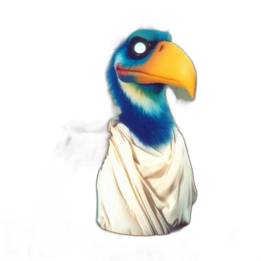 animal, staff, creature, mask, concept art, 3d render, pixel art, watercolor transparent PNG cut-out