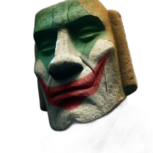 mask, face, animal, creature, 3d render, concept art, photorealistic, watercolor transparent PNG cut-out
