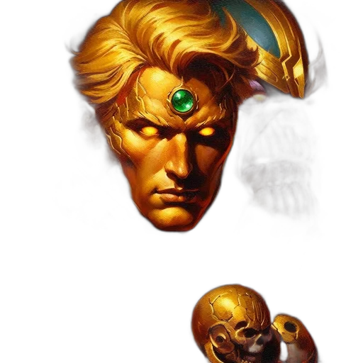mask, face, crown, jewelry, concept art, fantasy art, pixel art, photorealistic transparent PNG cut-out