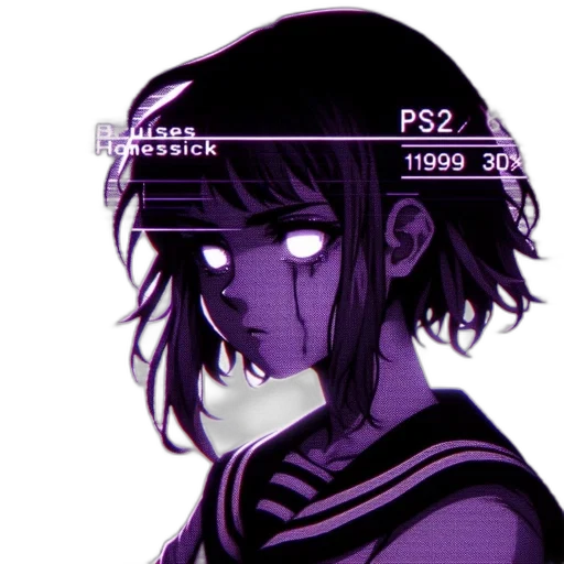mask, face, robot, creature, vaporwave, cyberpunk, pixel art, anime transparent PNG cut-out