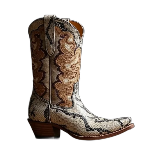 shoes, snake, print, western transparent PNG cut-out