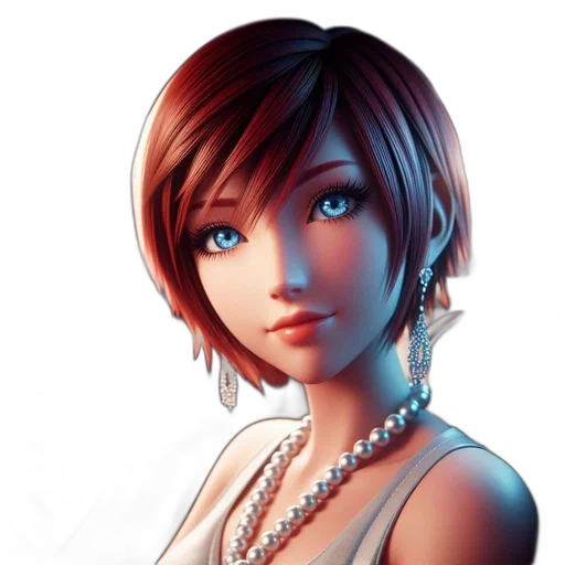 jewelry, face, dress, robot, fantasy art, photorealistic, concept art, 3d render transparent PNG cut-out