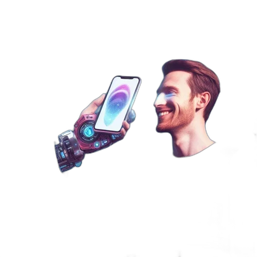 robot, face, weapon, mask, concept art, 3d render, pixel art, cartoon transparent PNG cut-out