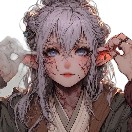 dragon, face, staff, creature, fantasy art, anime, concept art, pixel art transparent PNG cut-out