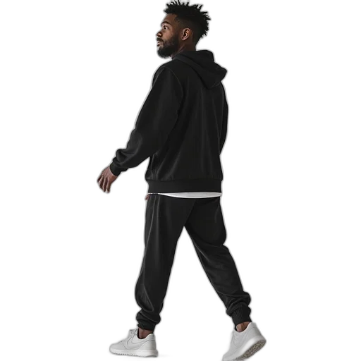 jacket, creature, staff, shoes transparent PNG cut-out