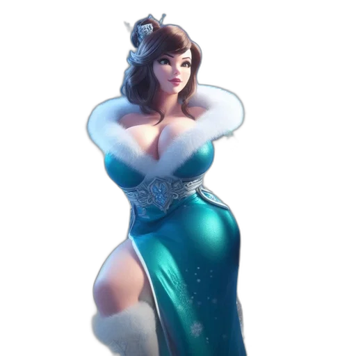 dress, staff, concept art, fantasy art, 3d render, photorealistic, blue, elegant transparent PNG cut-out