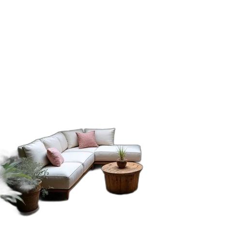 furniture, umbrella, staff, 3d render transparent PNG cut-out