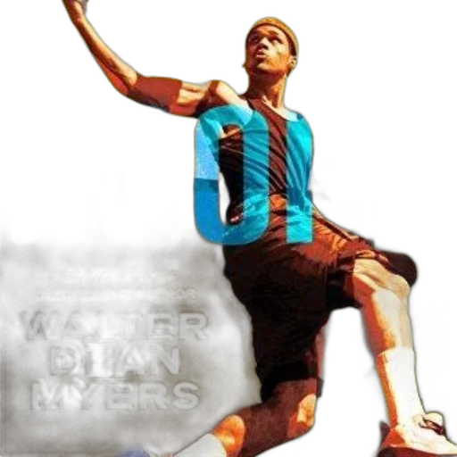 photorealistic, 3d render, pixel art, concept art, cover, hoops, walter, dean transparent PNG cut-out