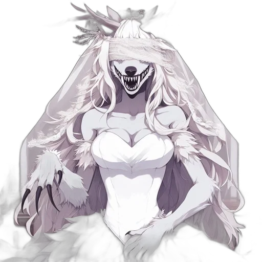 creature, crown, mask, dress, concept art, fantasy art, watercolor, pixel art transparent PNG cut-out
