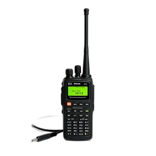 staff, black, green, baofeng, handheld, radio, antenna, displayed transparent PNG cut-out