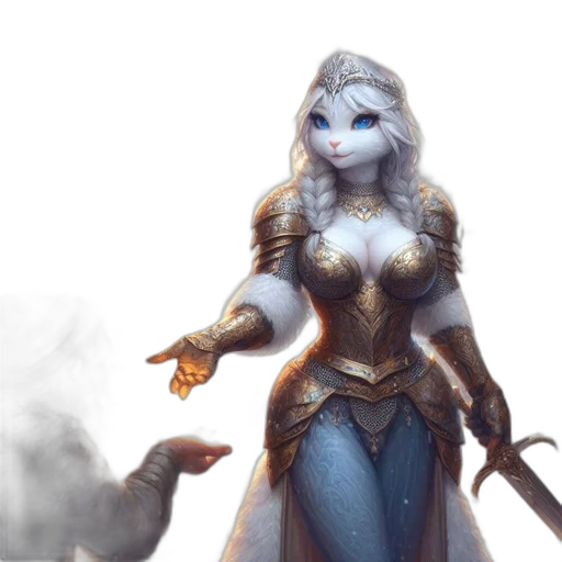 sword, fantasy art, concept art, comic book art, 3d render, fire, blue, golden transparent PNG cut-out