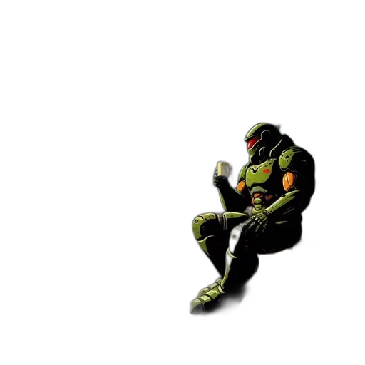 robot, creature, animal, weapon, concept art, pixel art, 3d render, comic book art transparent PNG cut-out