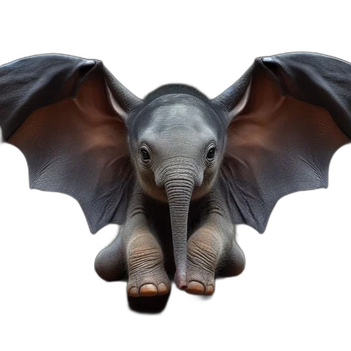 animal, creature, dragon, umbrella, photorealistic, 3d render, concept art, fantasy art transparent PNG cut-out