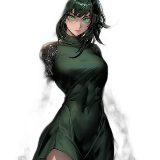dress, mask, staff, weapon, concept art, comic book art, fantasy art, anime transparent PNG cut-out