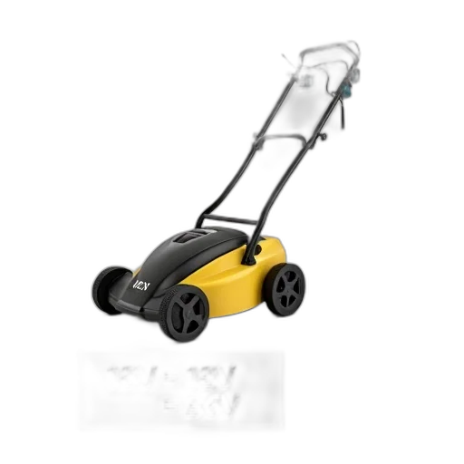 robot, weapon, staff, car, 3d render, photorealistic, black, yellow transparent PNG cut-out