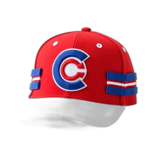 hat, crown, red, white, baseball, cap, blue, logo transparent PNG cut-out