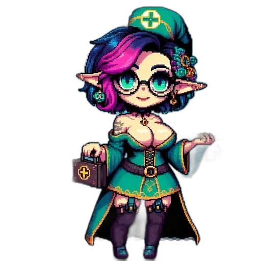 staff, pixel art, fantasy art, concept art, cyberpunk, green, dark, fantasy transparent PNG cut-out
