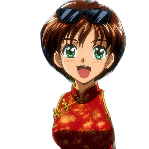 dress, face, staff, flower, anime, cartoon, photorealistic, 3d render transparent PNG cut-out