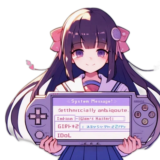 weapon, robot, pixel art, anime, vaporwave, cyberpunk, pastel, blue transparent PNG cut-out