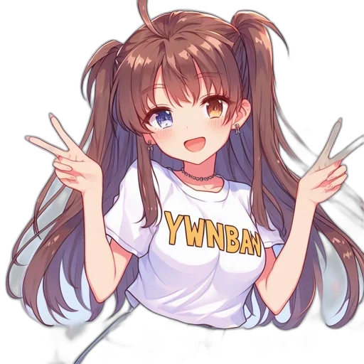hair, weapon, staff, animal, anime, cartoon, pixel art, vaporwave transparent PNG cut-out